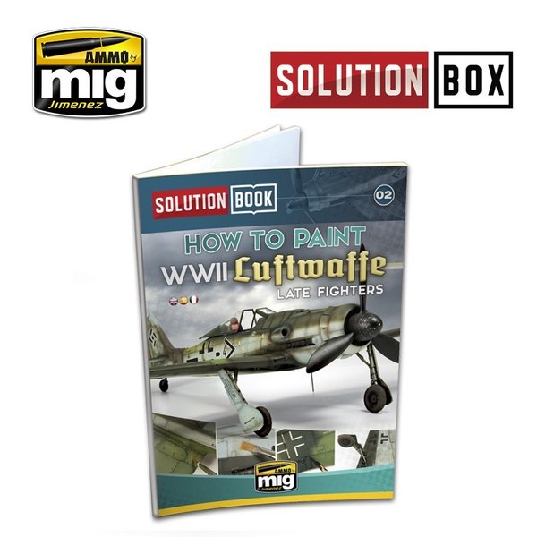 WWII LUFTWAFFE LATE FIGHTERS SOLUTION BOOK - MULTILINGUAL BOOK