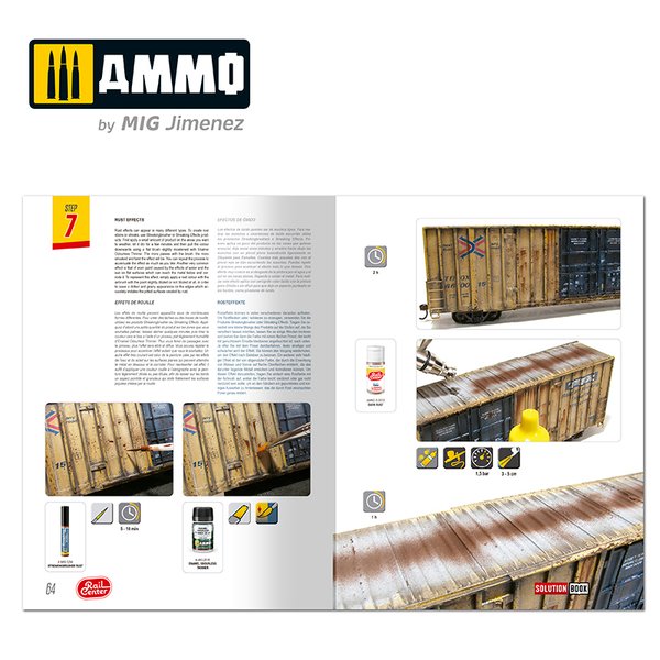 AMMO RAIL CENTER SOLUTION BOOK #02 – AMERICAN TRAINS. All Weathering Products