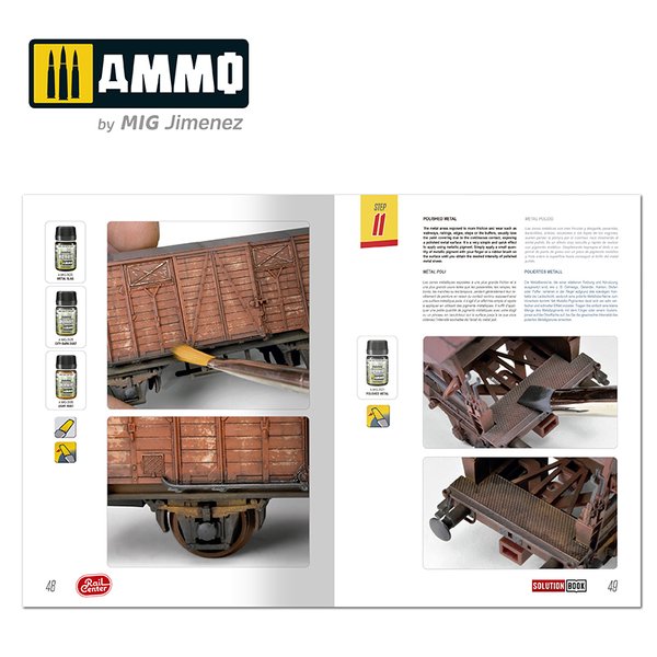 AMMO RAIL CENTER SOLUTION BOOK #01 – GERMAN TRAINS. All Weathering Products